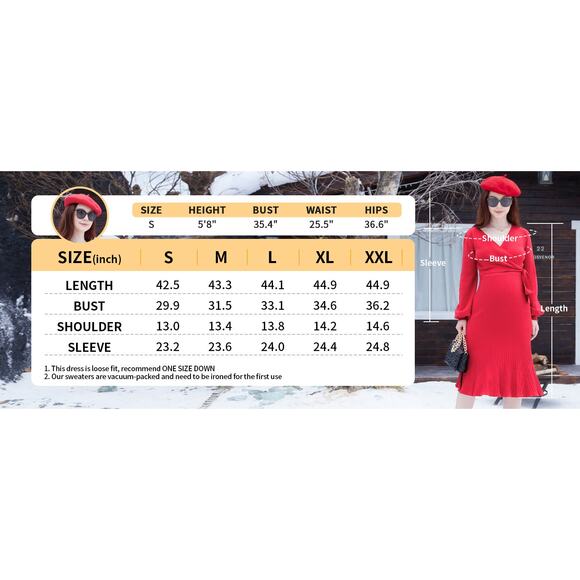 NWT Size Medium Maternity Long Sleeve V Neck Wrap Dress with heart print - Picture 2 of 2